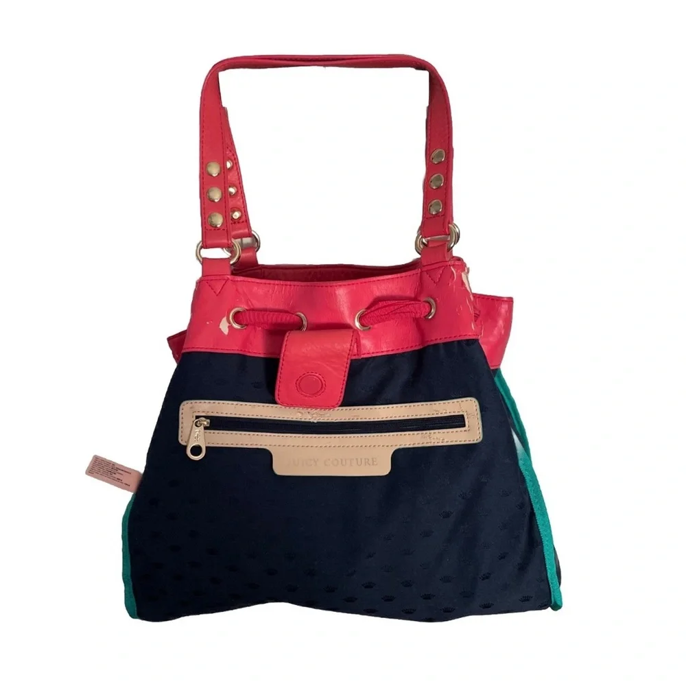 Y2K Vintage 2013 Juice Couture, Malibu Nylon Daydreamer Shoulder Bag,Barbiecore - Picture 8 of 14